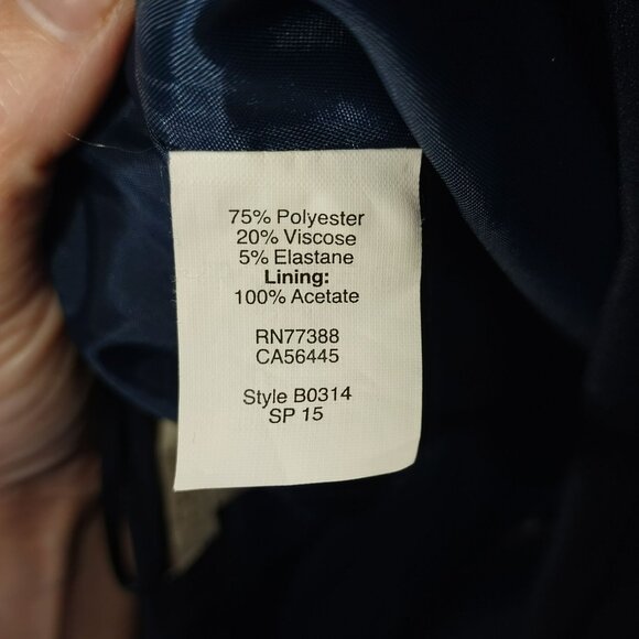 J Crew Women Skirt 8 Navy A Line Mini Stretch Lined Office Career Classic preppy - Picture 3 of 9